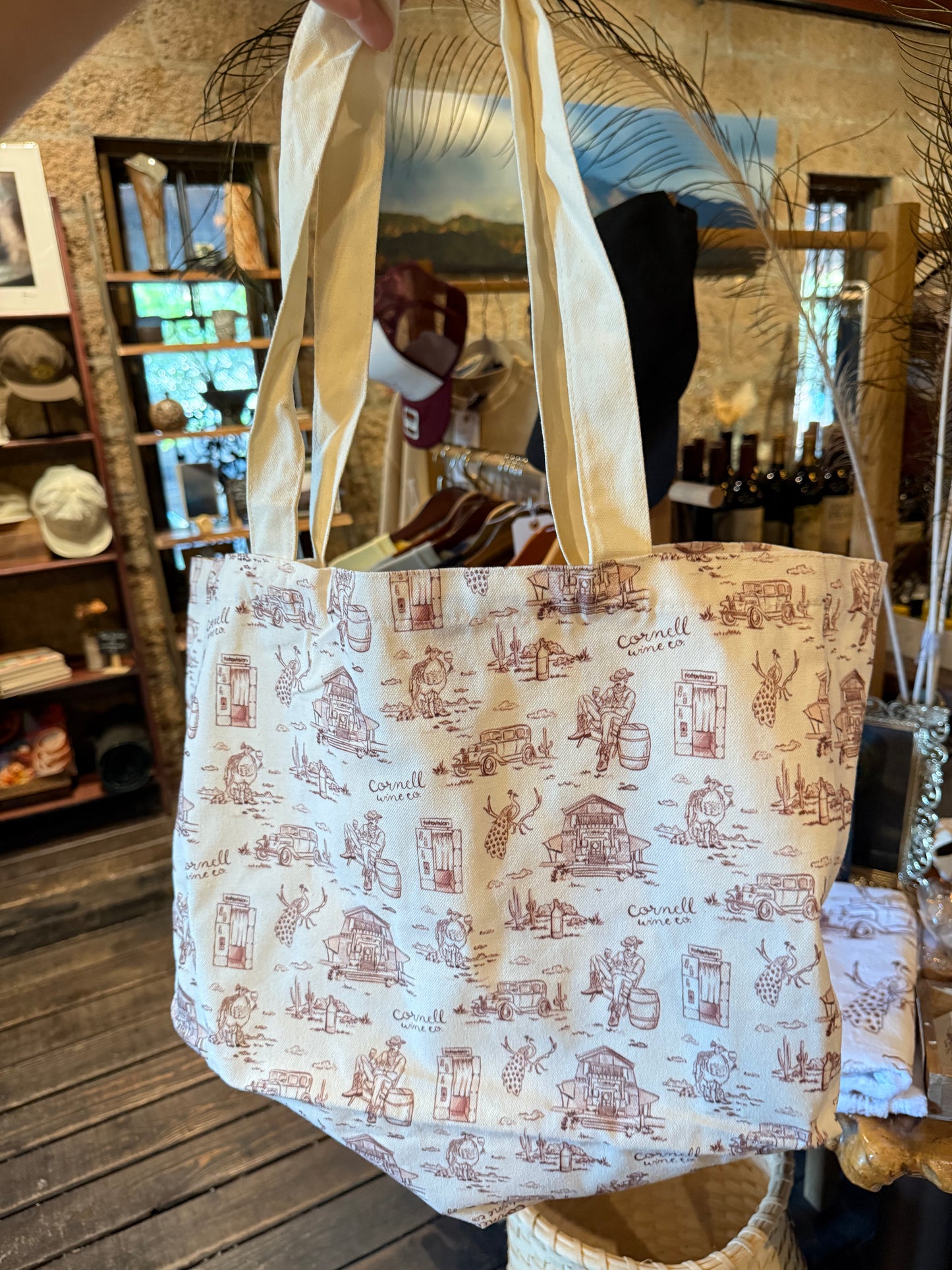 Cornell Toile Tote Bag